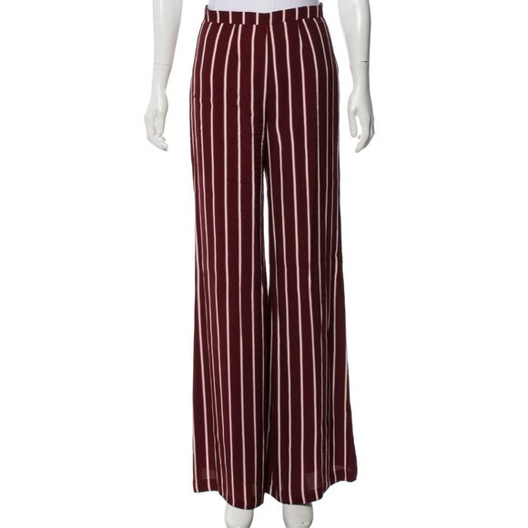 Reformation Pants - Reformation striped wide-leg pants